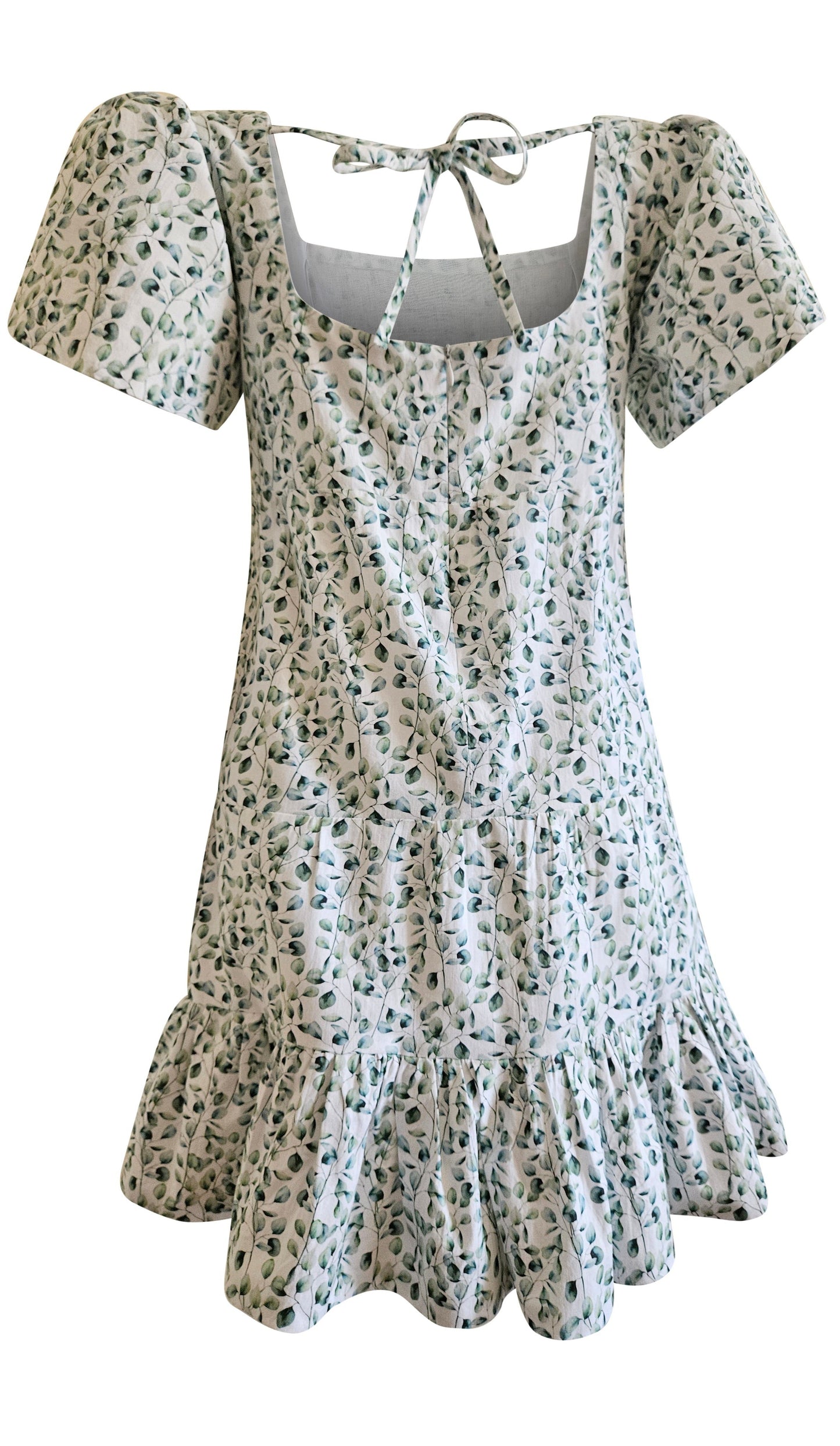 Robe motif feuille