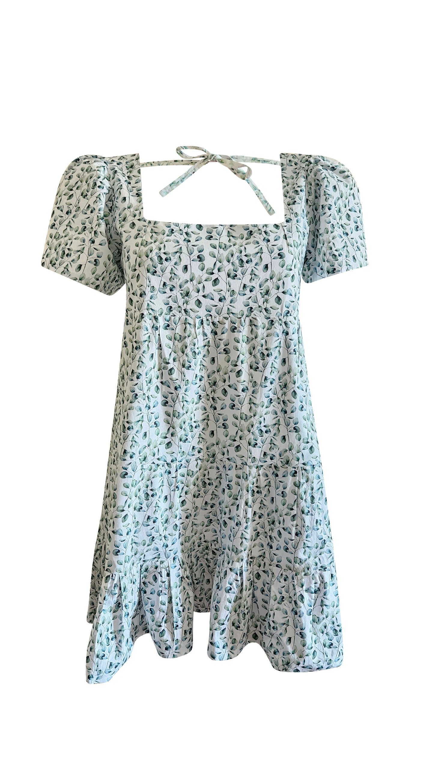 Robe motif feuille