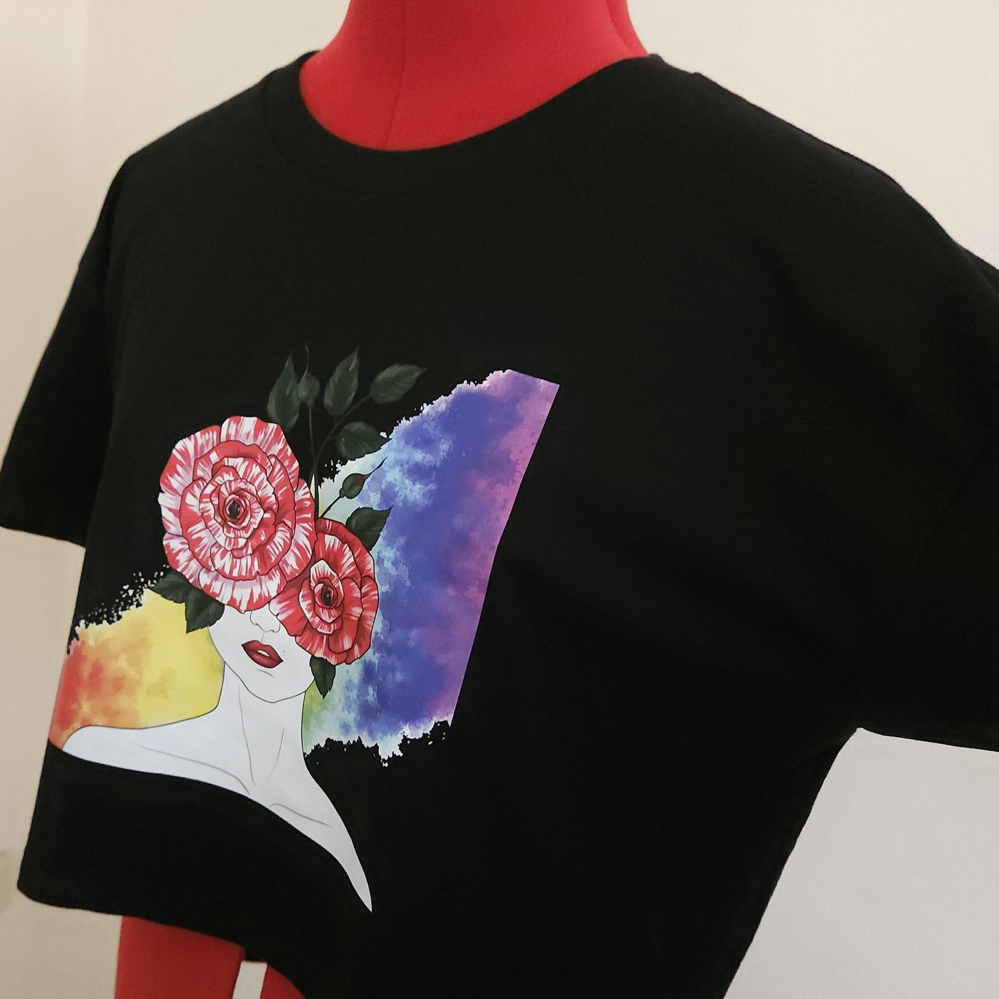Crop top Love and Flower