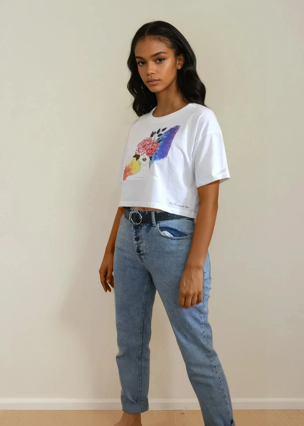 Love and Flower Crop T-shirt