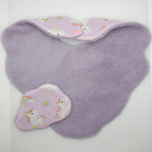 Baby Bib and Wipe Set - 0-6 MO