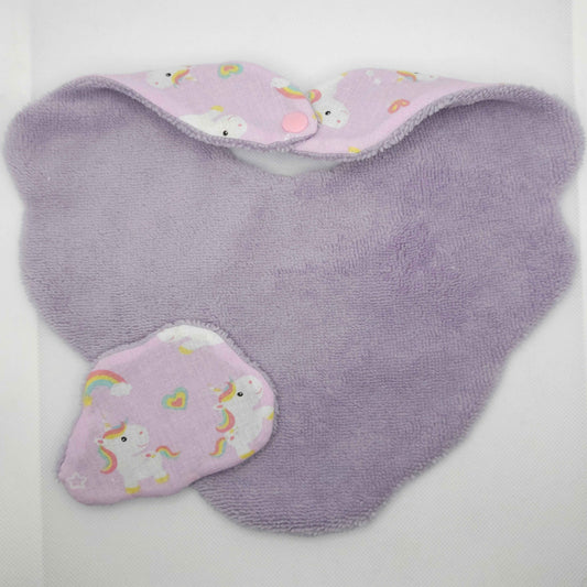 Baby Bib and Wipe Set - 0-6 MO