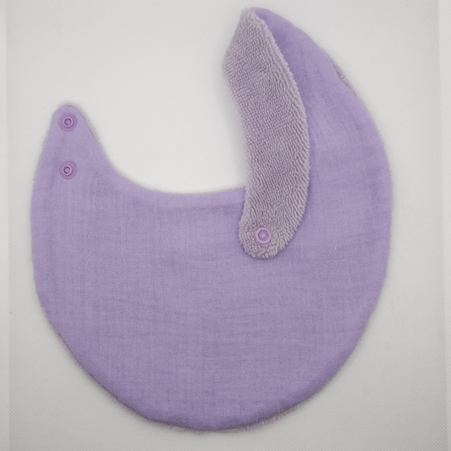handmade Purple baby bib adjustable