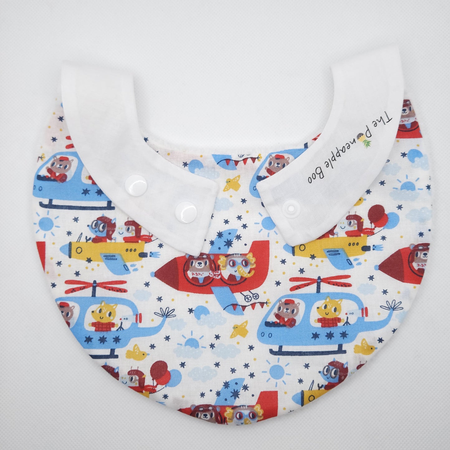 handmade Baby bib with cartoon pattern