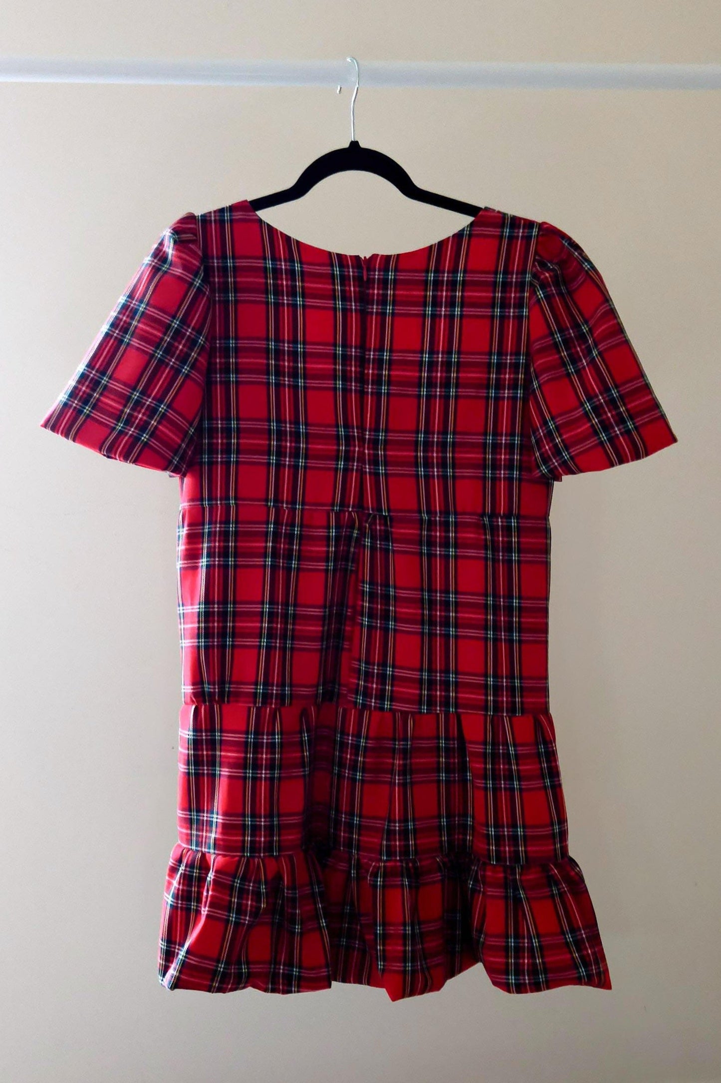 Handmade tartan dress