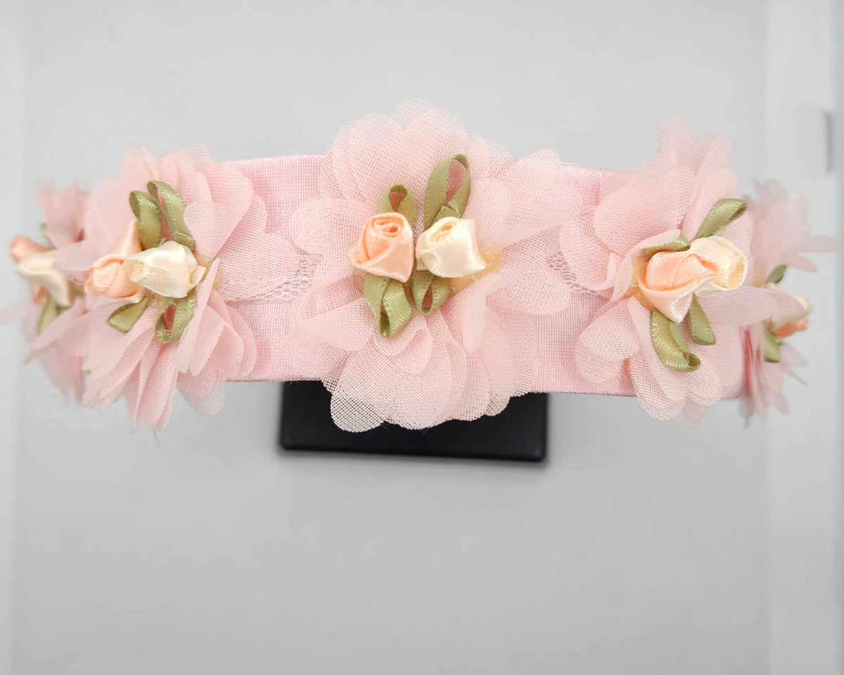 Pink Flower Headband