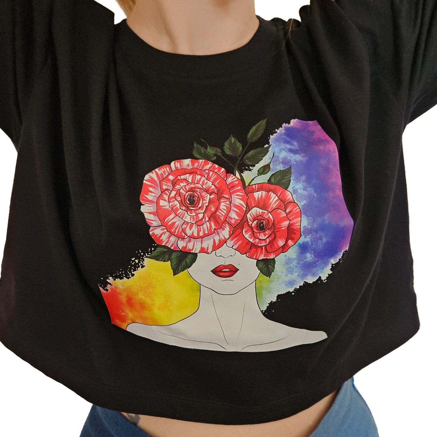 Love and Flower Crop T-shirt