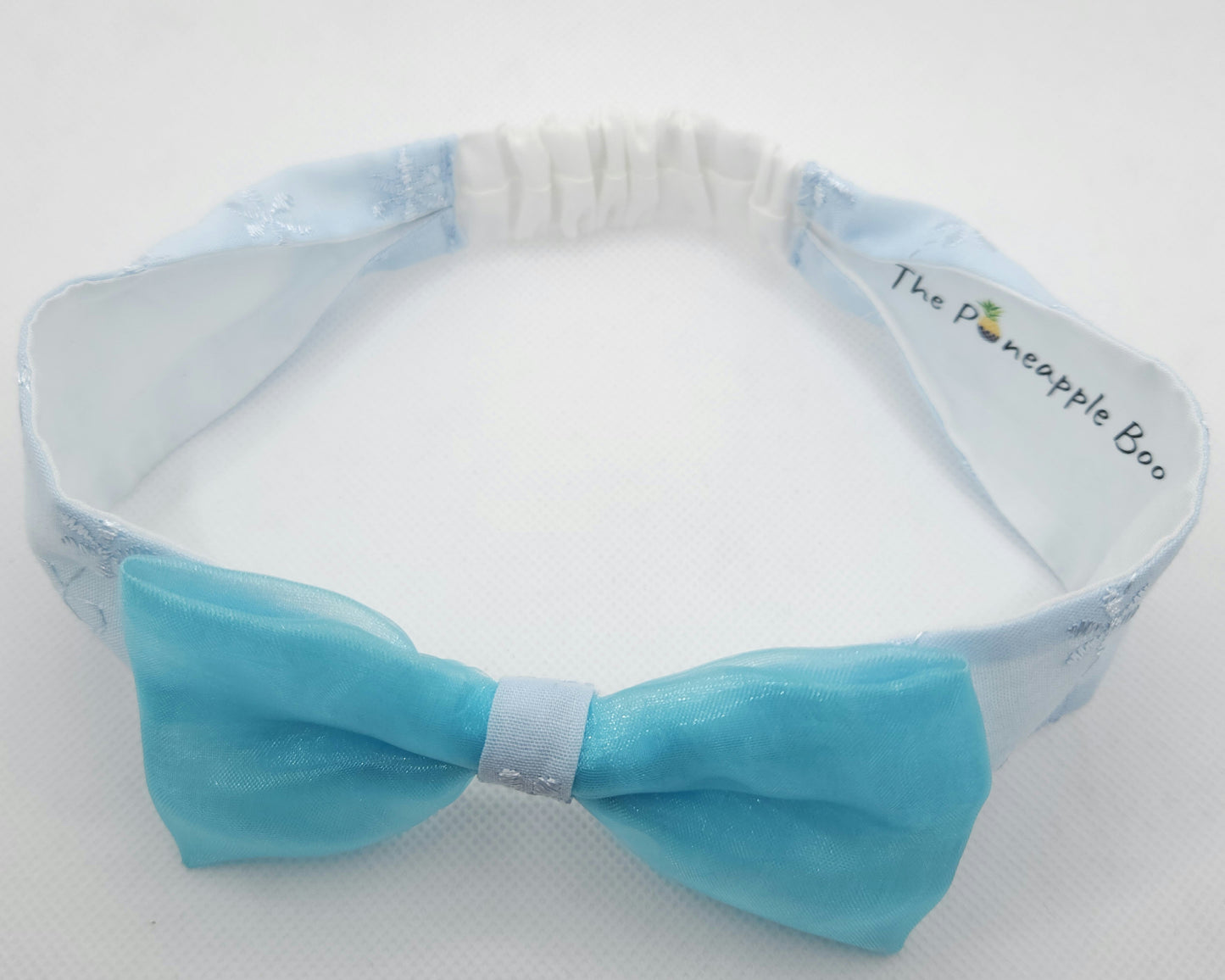 Handmade baby blue headband
