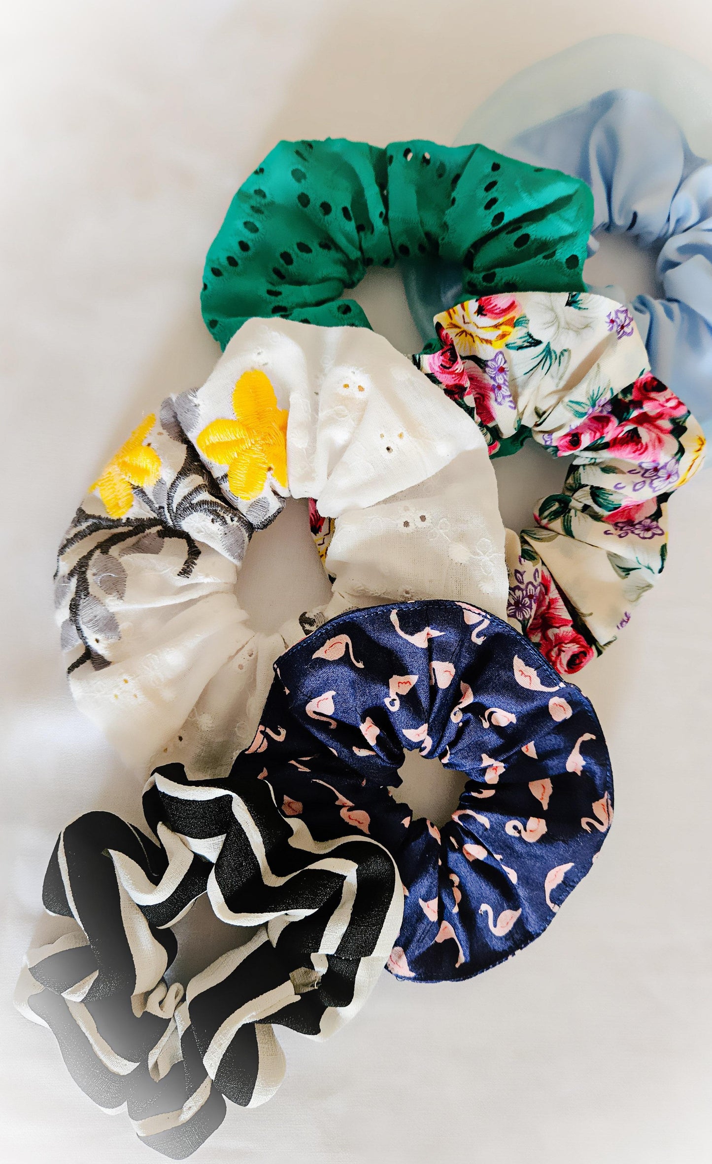 Floral scrunchie