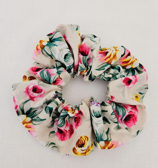 Floral scrunchie