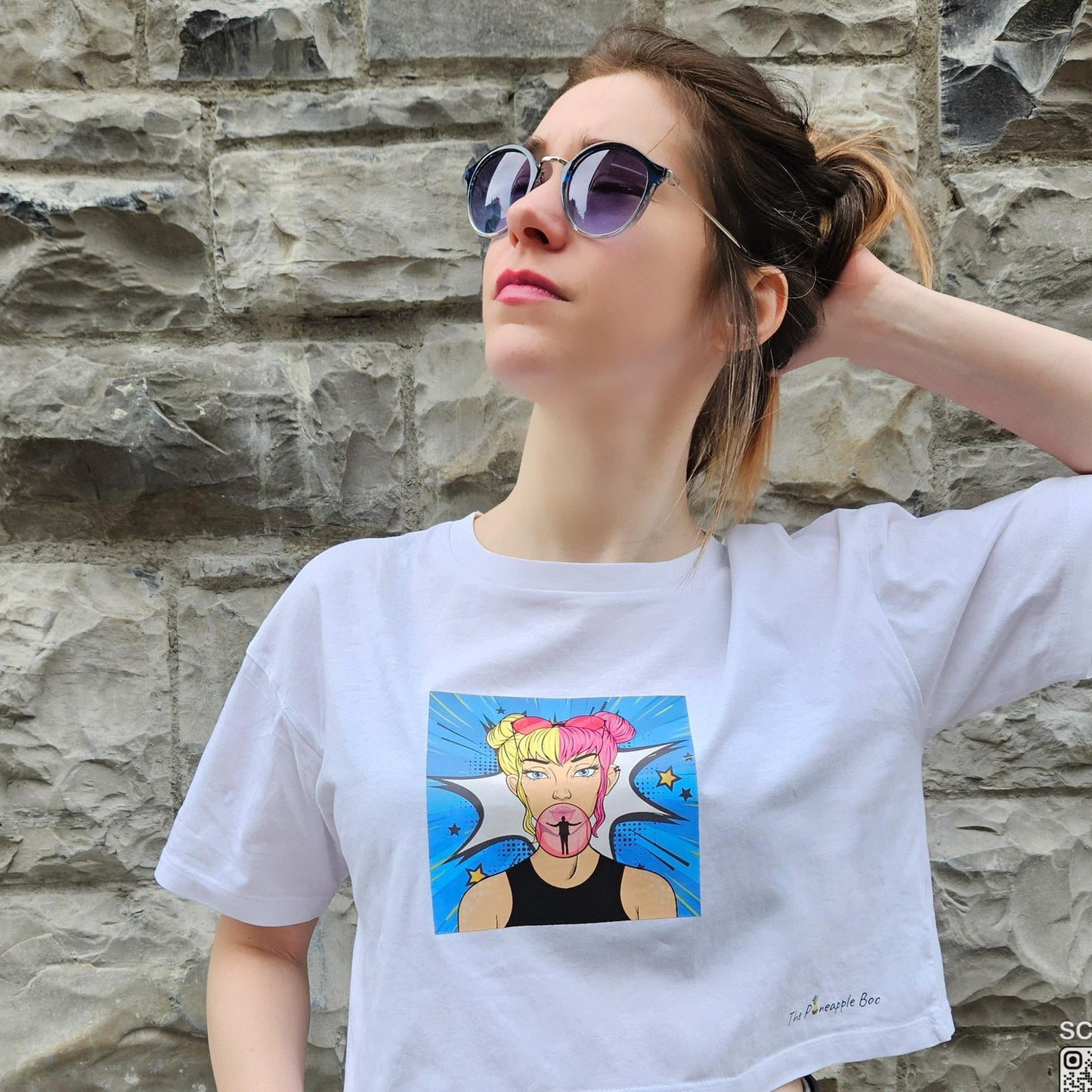 Bubblegum Crop T-shirt