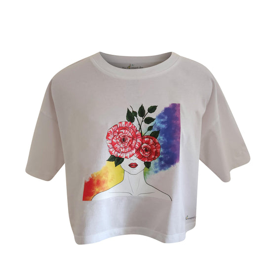 Love and Flower Crop T-shirt