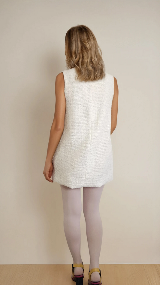 Limited edition  white sleeveless dress 
