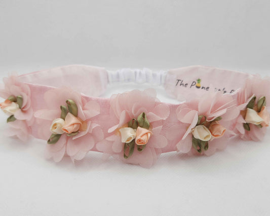 Pink Flower Headband