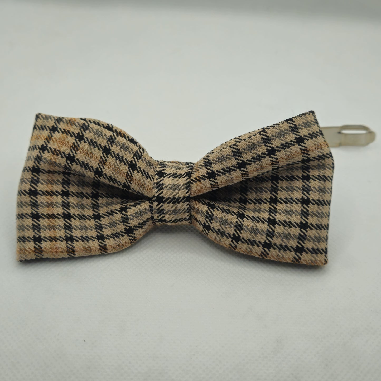 Brown Plaid Hairclip 